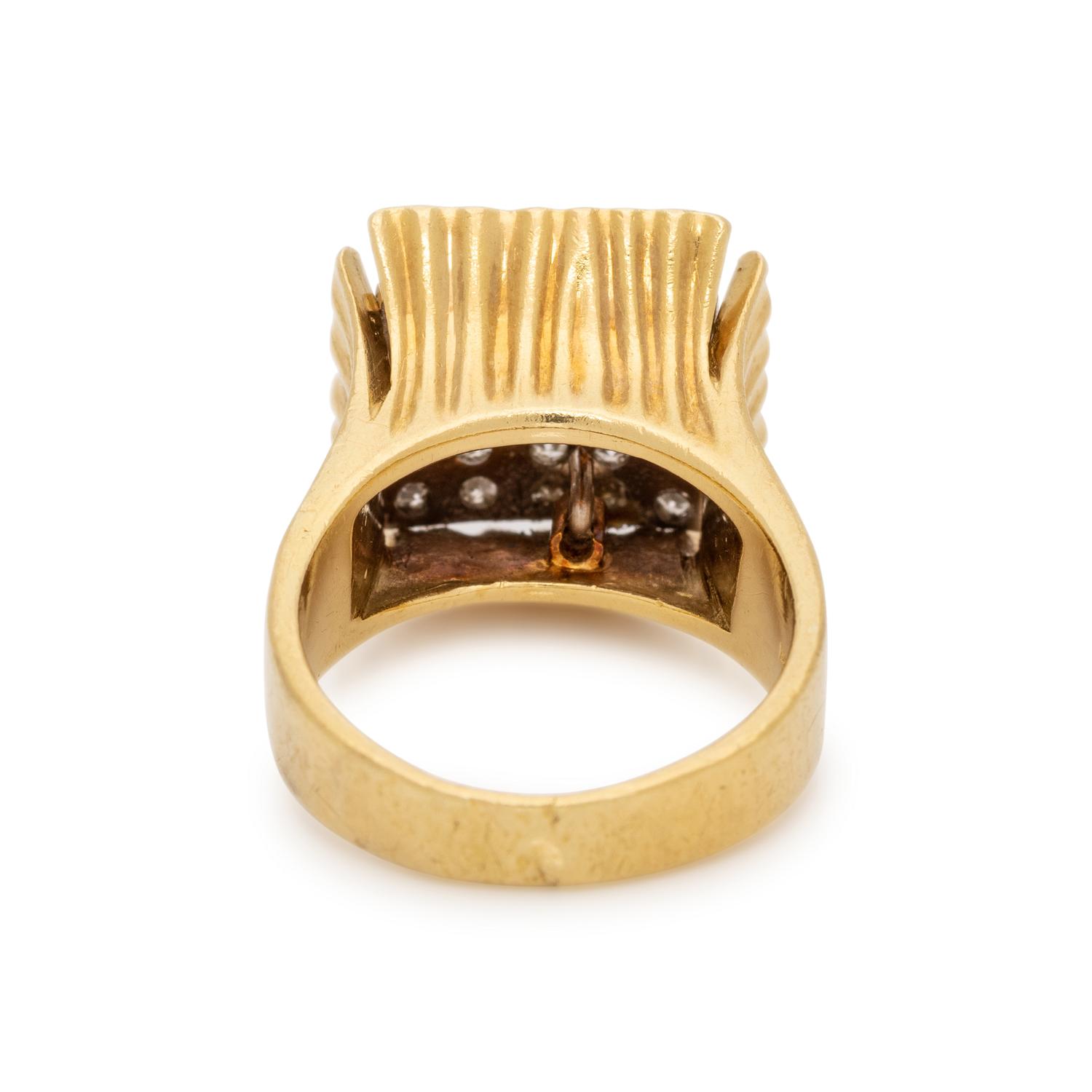 BICOLOR GOLD AND DIAMOND RING