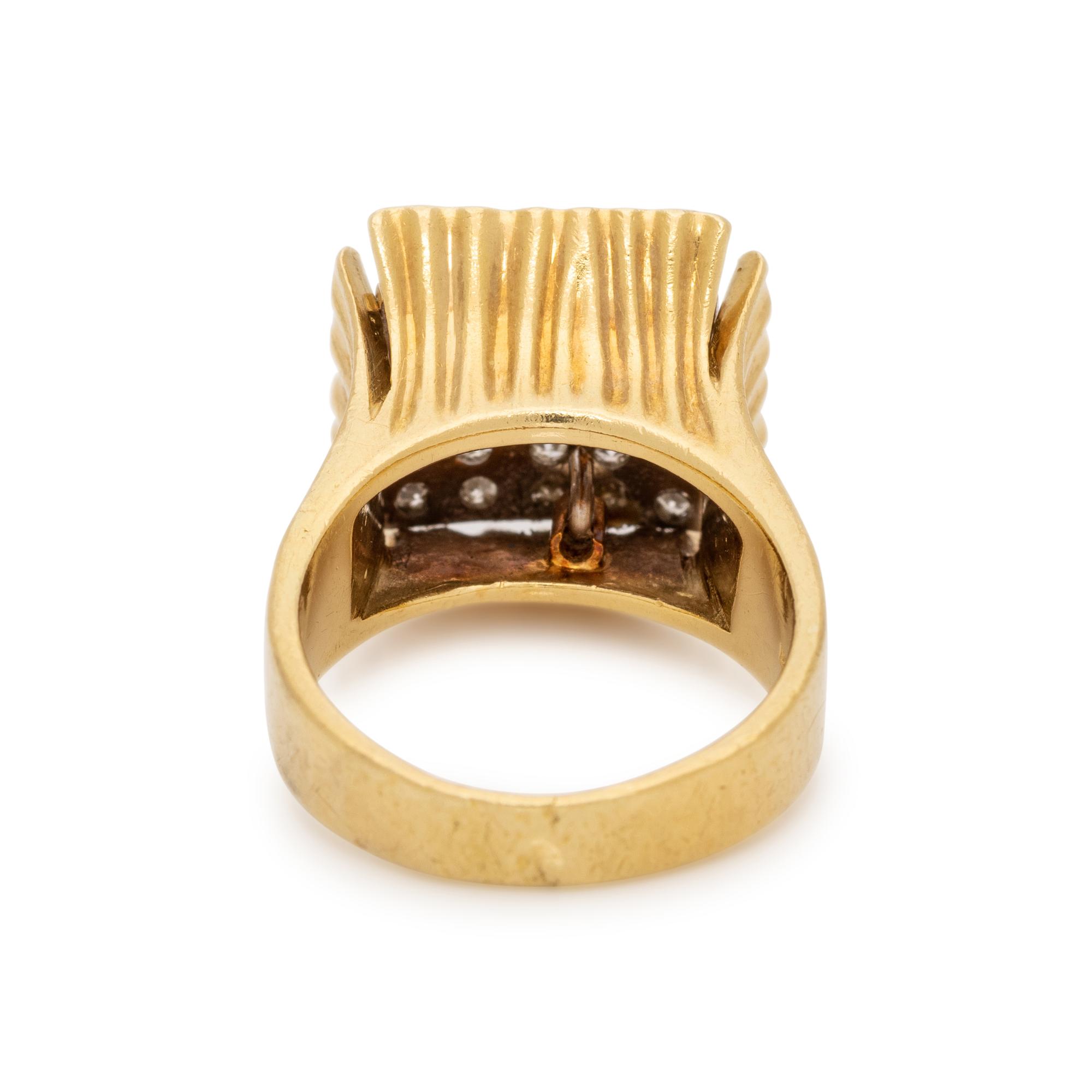 BICOLOR GOLD AND DIAMOND RING