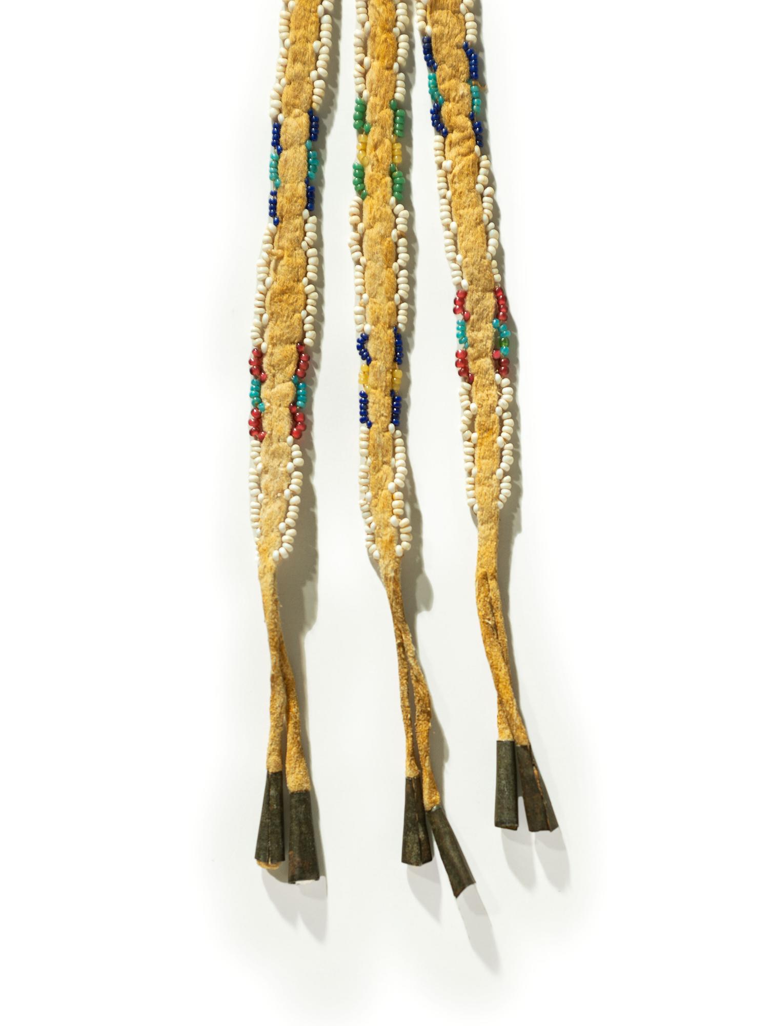 Cheyenne Beaded Hide Knife Sheath, with Dragonflies