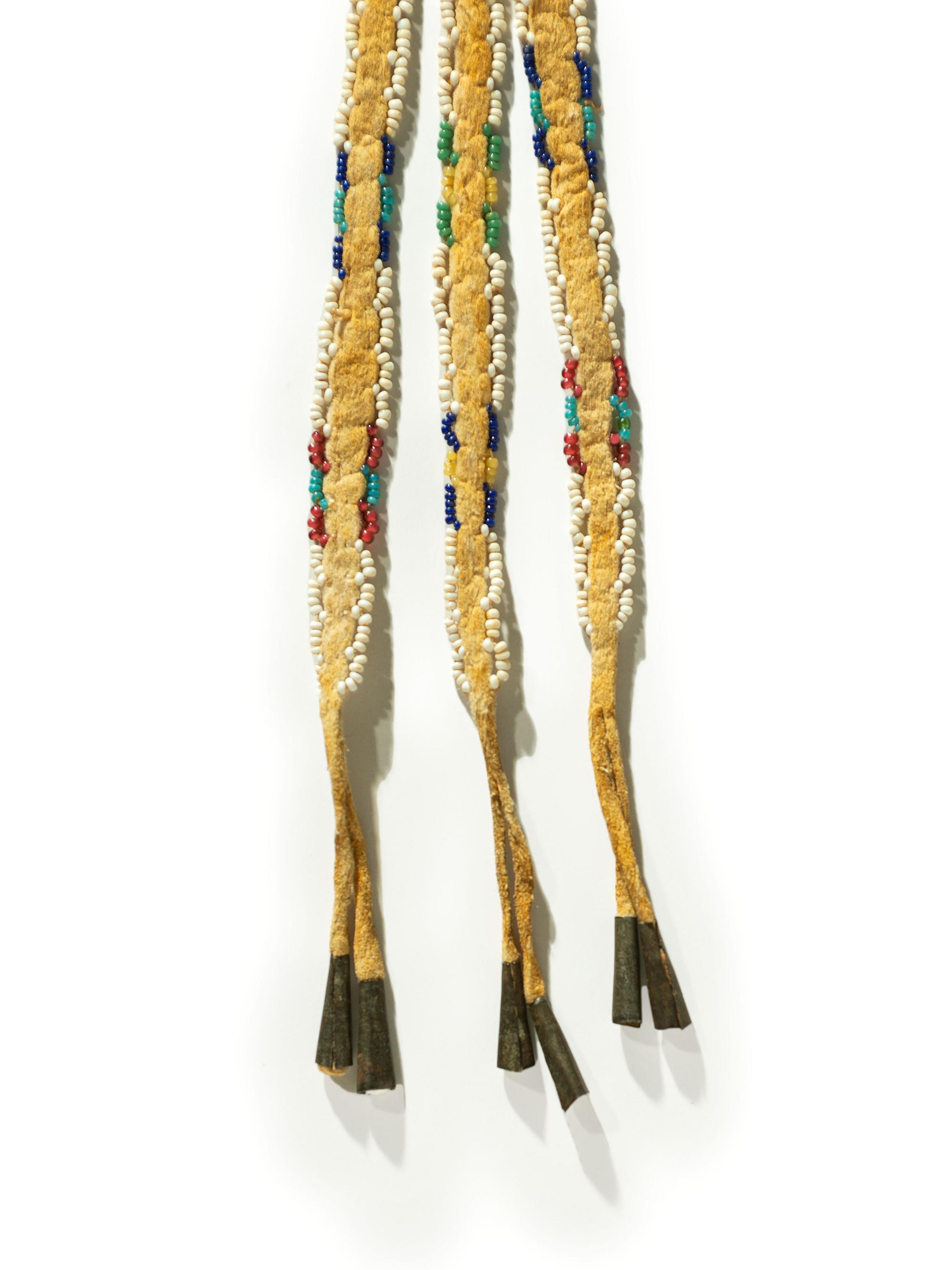 Cheyenne Beaded Hide Knife Sheath, with Dragonflies
