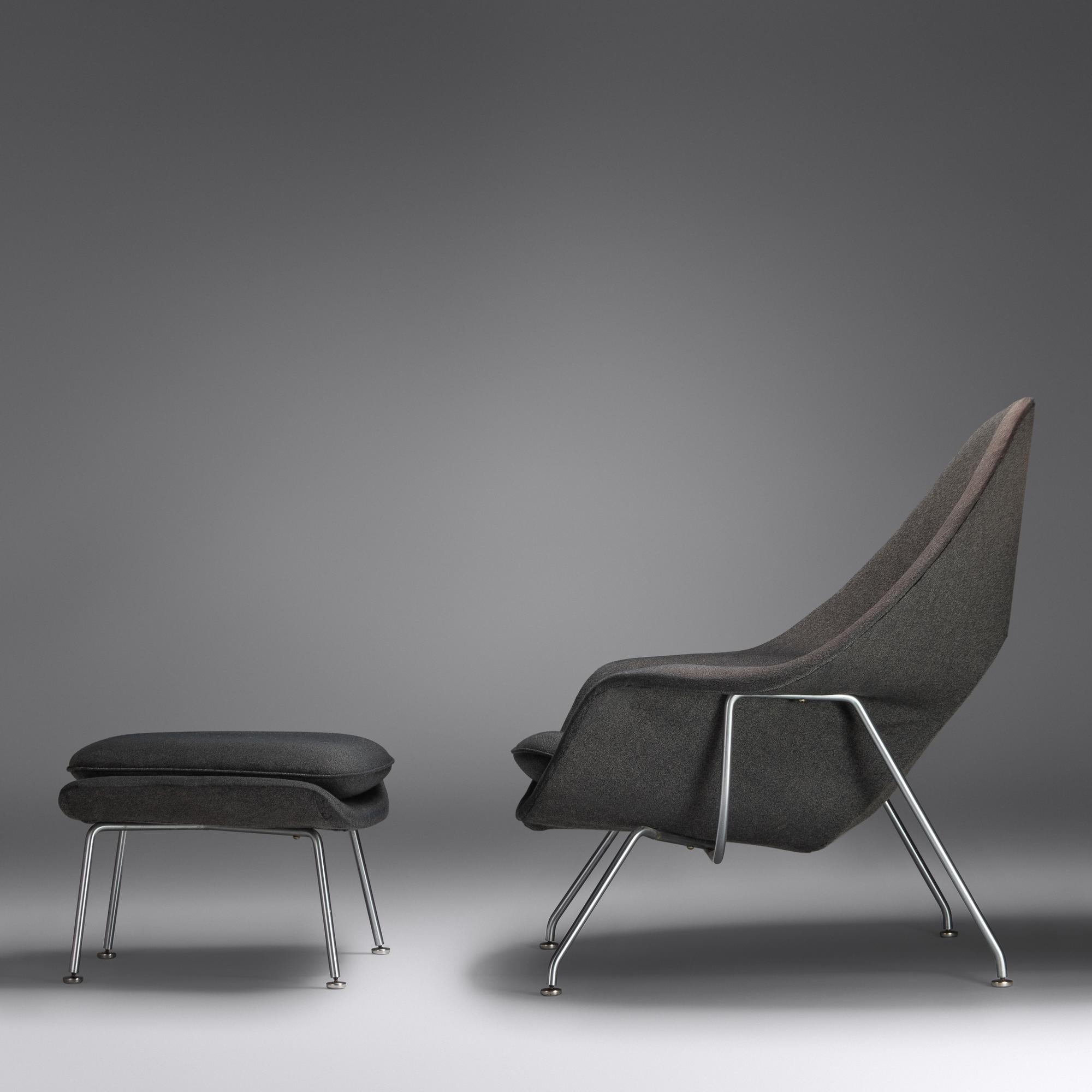 'Womb' Chair and Ottoman, c. 1960 Knoll Associates, USA