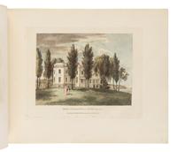 BIRCH, William (1755-1834). Country Seats of the United States of North America, with some scenes connected with them . Springland near Bristol, Pennsylvania: W. Birch, 1808 [but 1809].