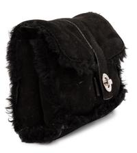 Loro Piana Cashmere Sweater and Shearling Bag