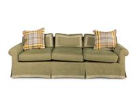 A Pair of Custom Three-Cushion Sofas