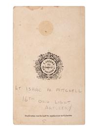 [CIVIL WAR] 16th OH Battery Archive, incl. hand-drawn camp scene, escutcheon, war-date diary, CDVs.
