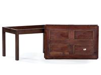 A Mahogany Hinged Butler's Tray Table