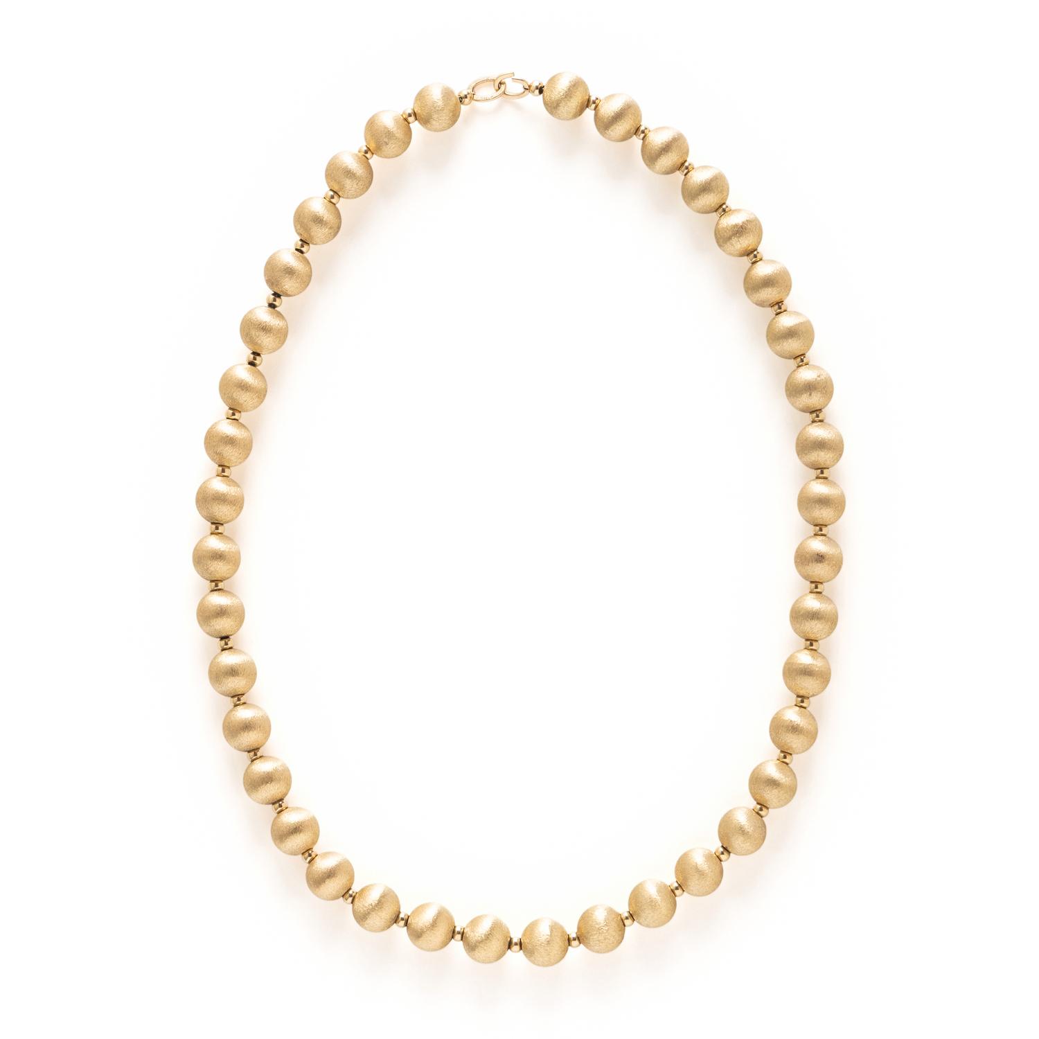 TWO YELLOW GOLD NECKLACES