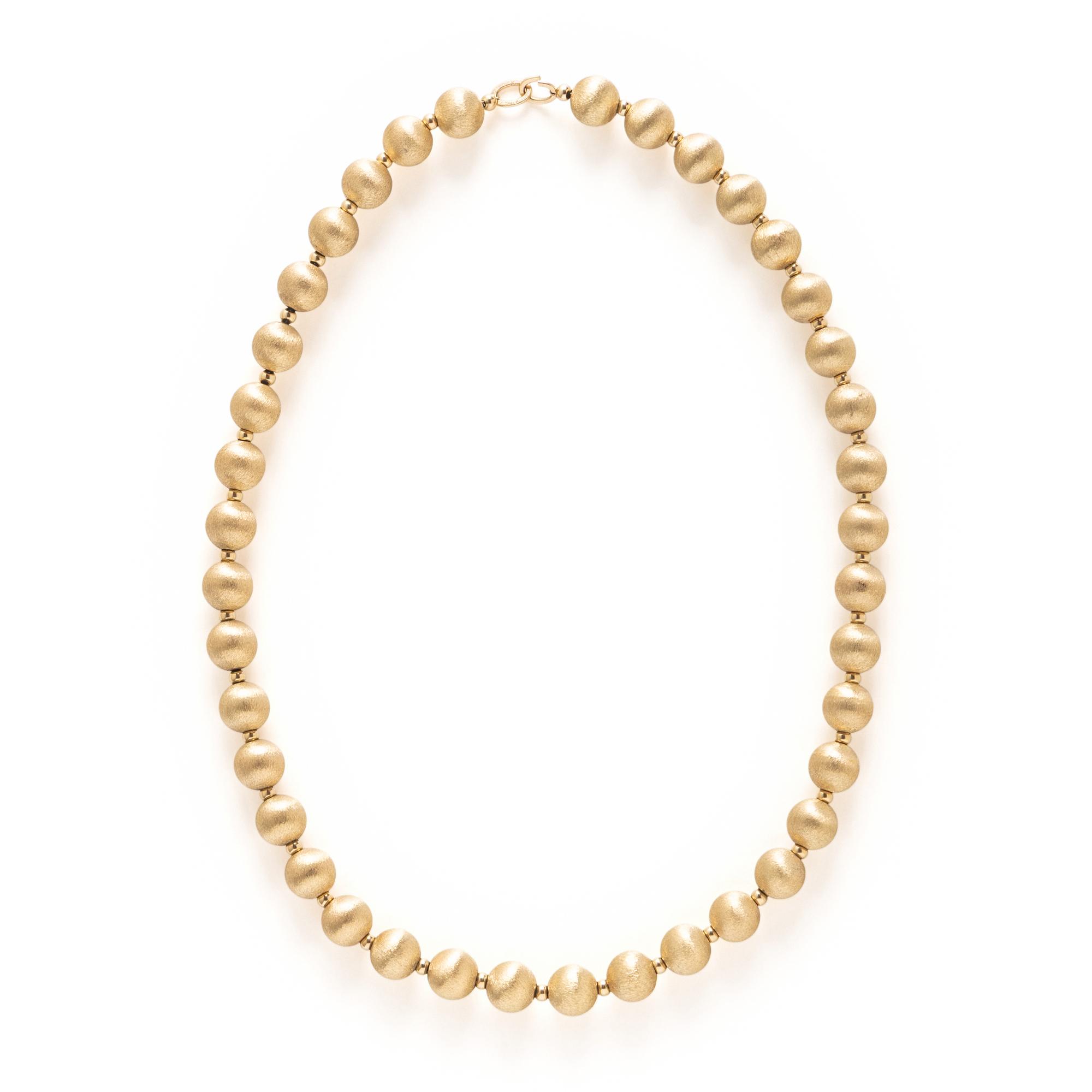 TWO YELLOW GOLD NECKLACES