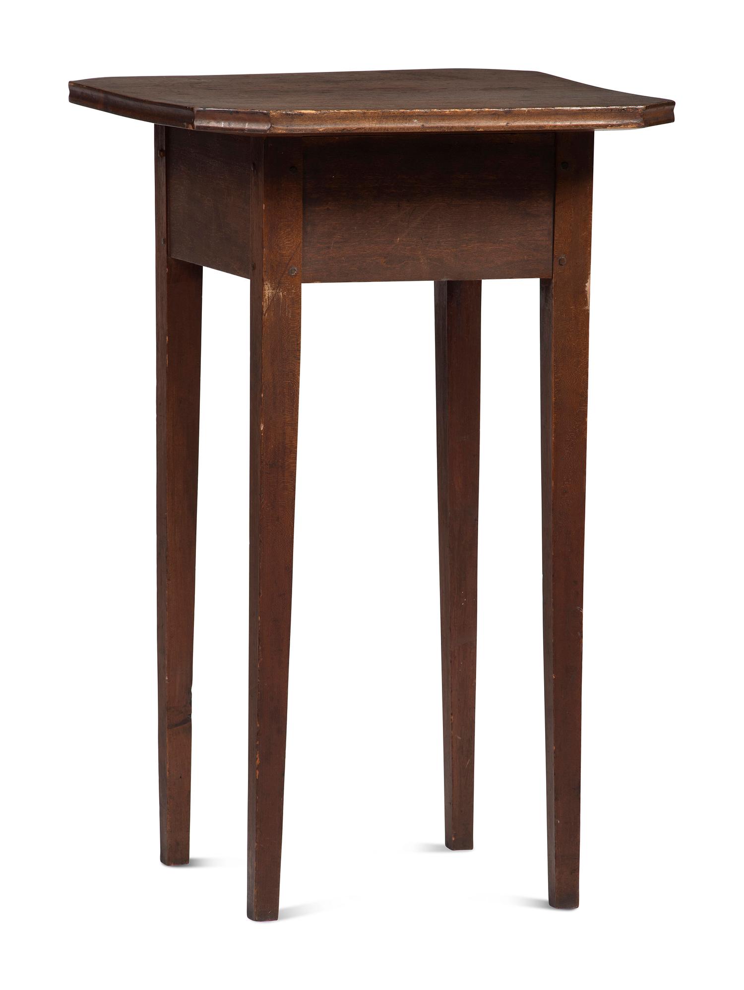 A Country Late Federal Molded Cherrywood Work Table