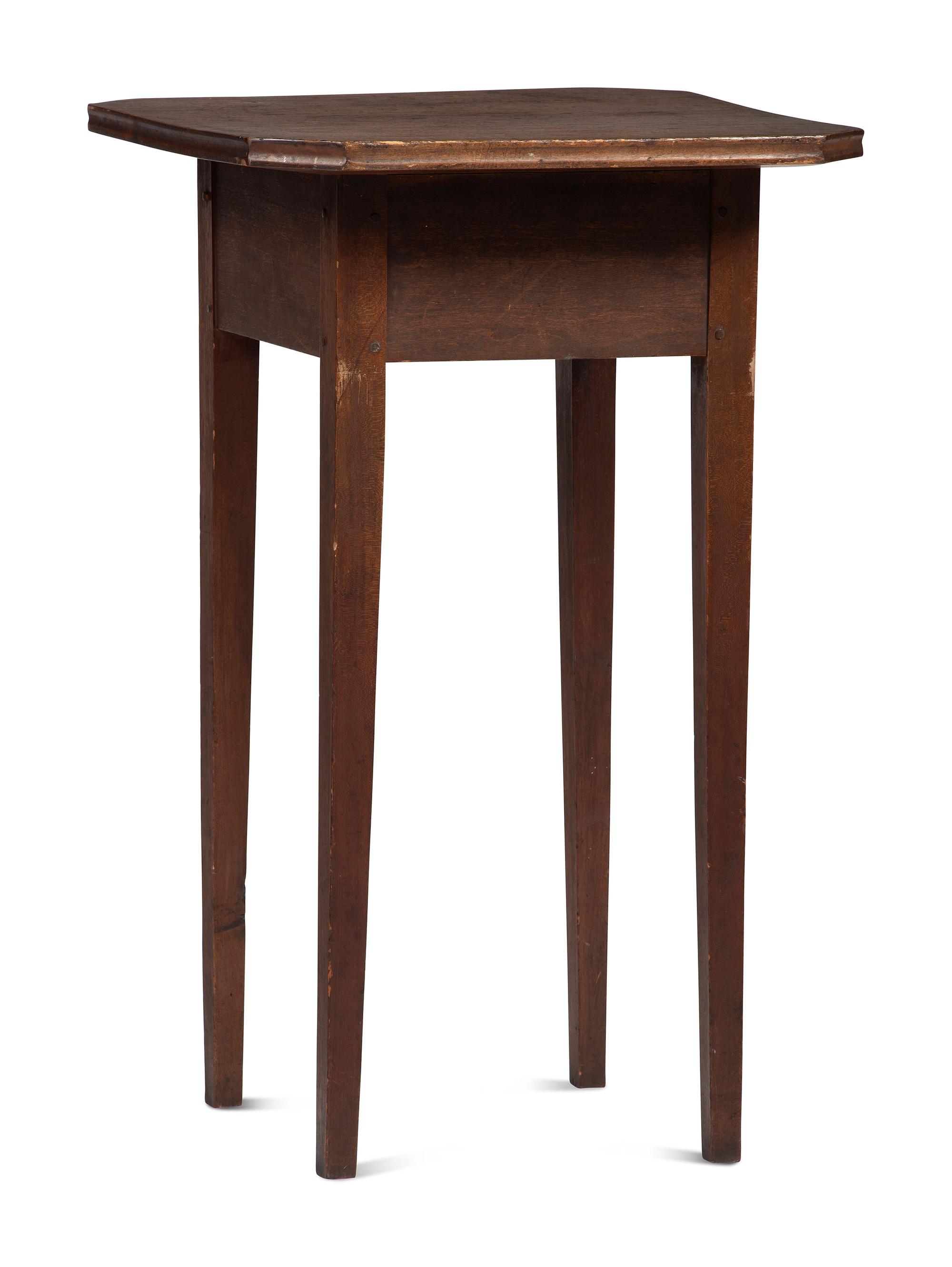 A Country Late Federal Molded Cherrywood Work Table