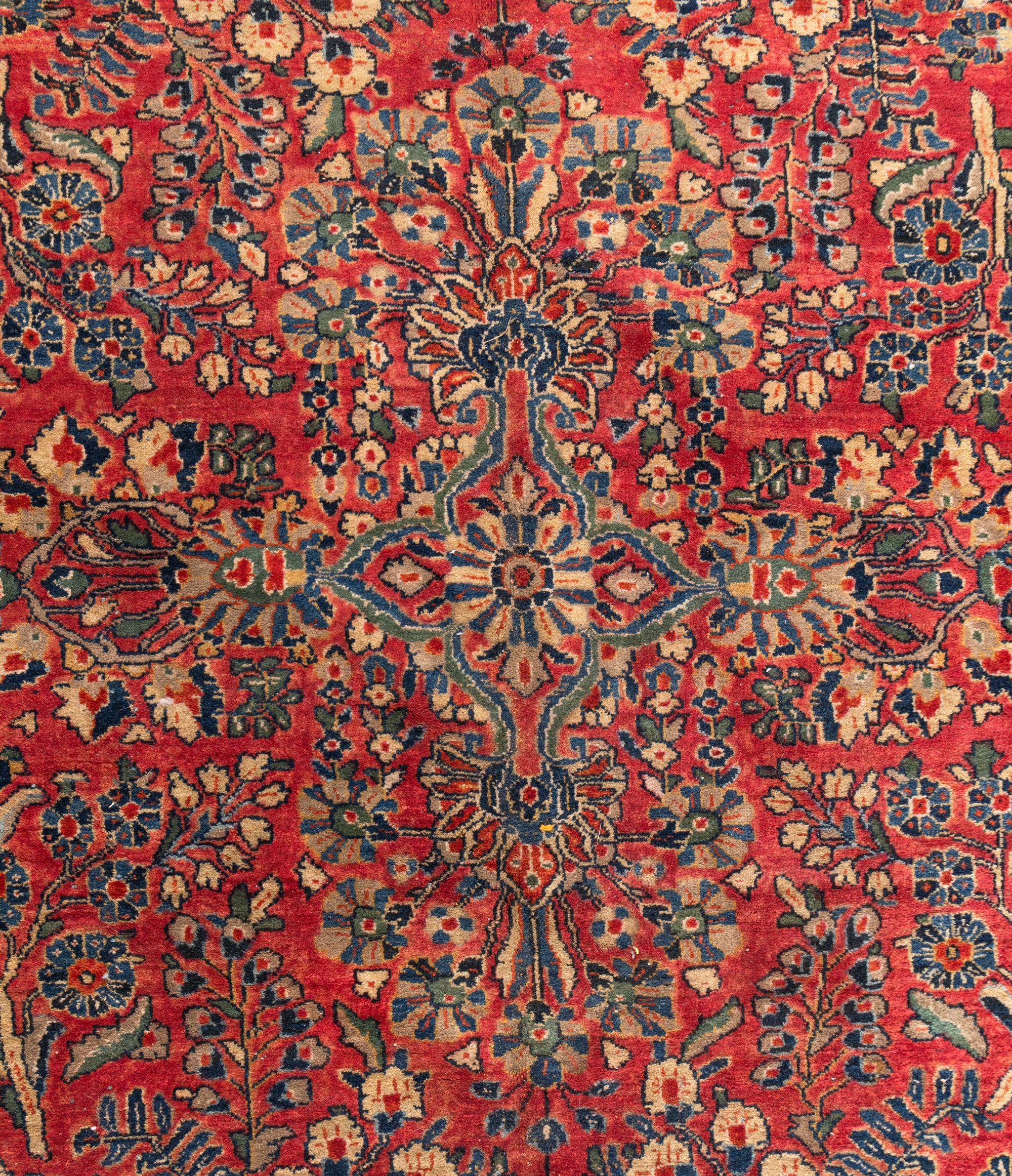 Two Sarouk Wool Rugs