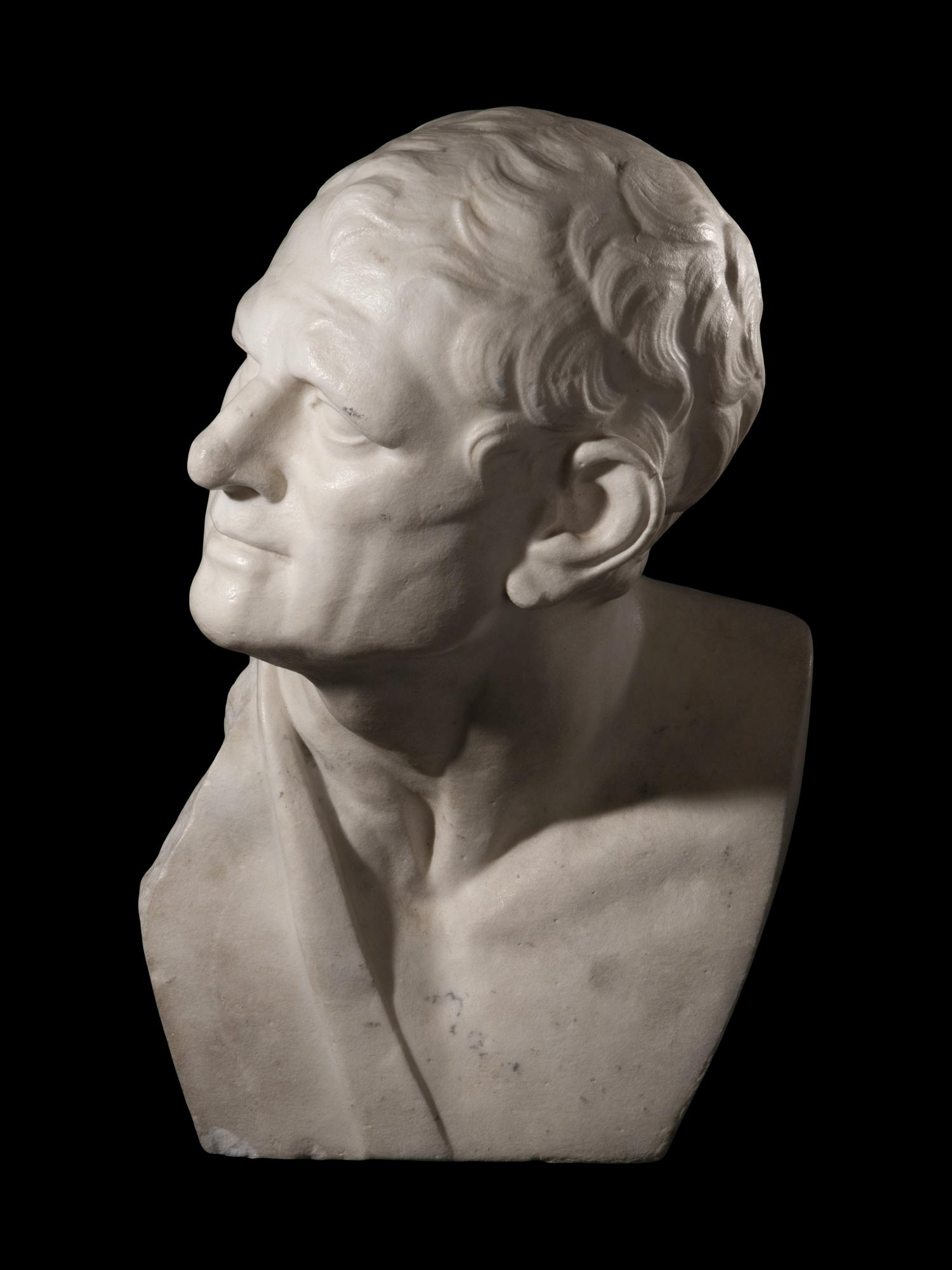 A Grand Tour Marble Portrait Bust of Lysimachus