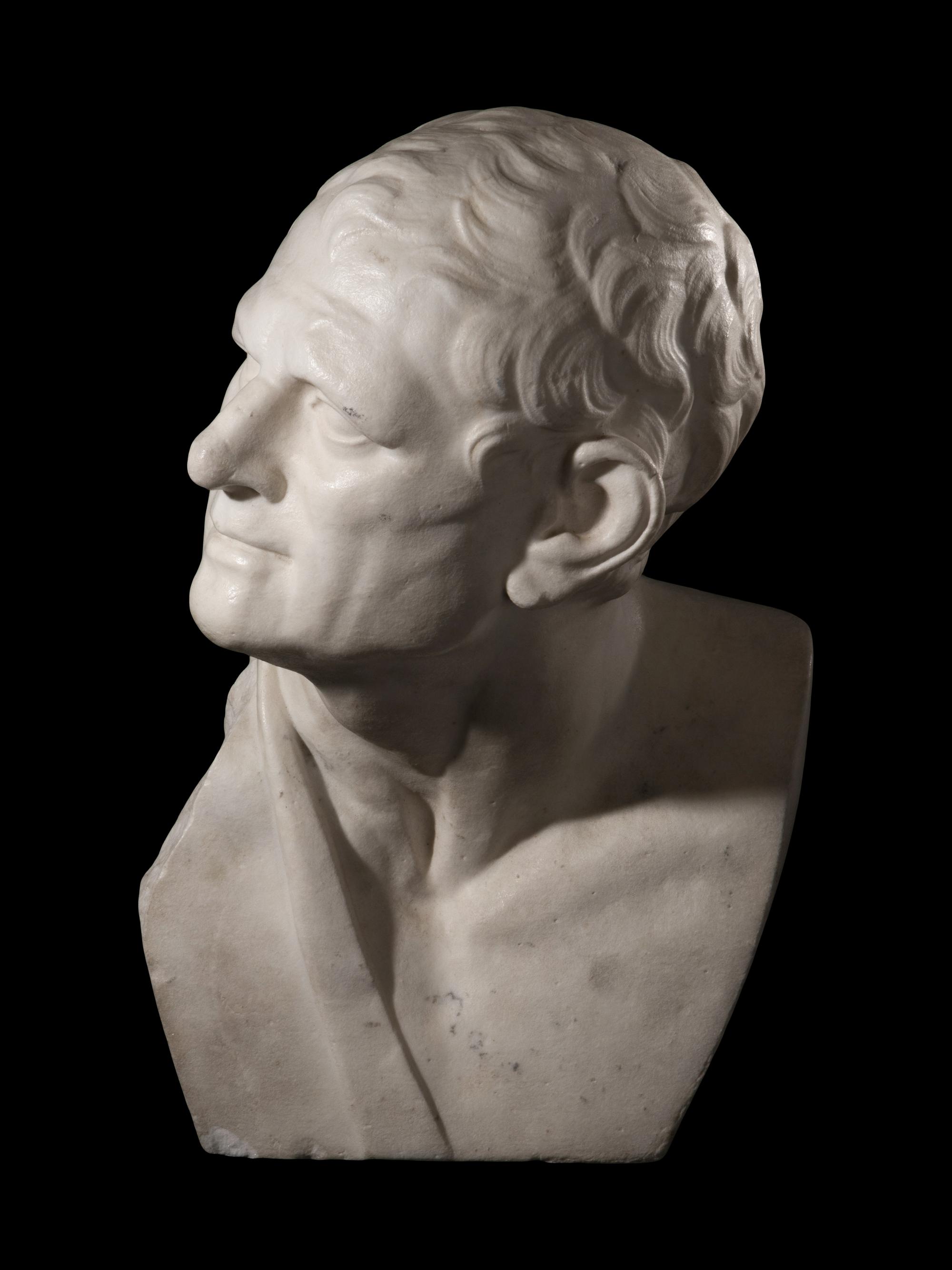 A Grand Tour Marble Portrait Bust of Lysimachus