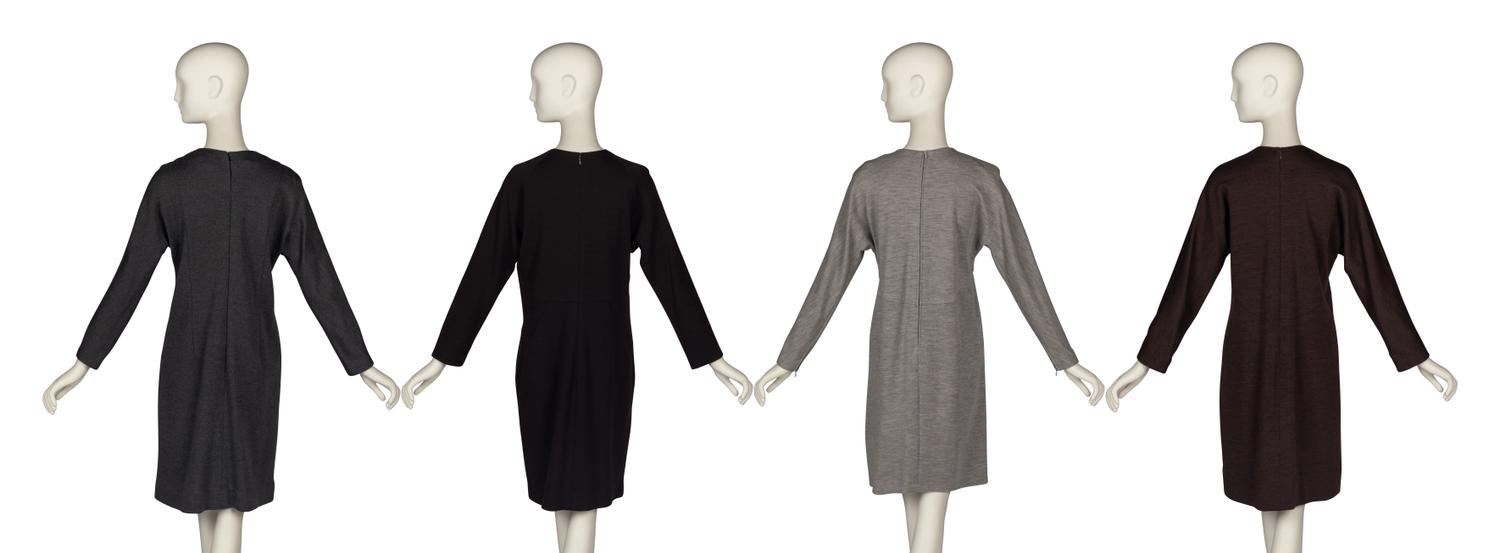 Four Geoffrey Beene Wool Dresses