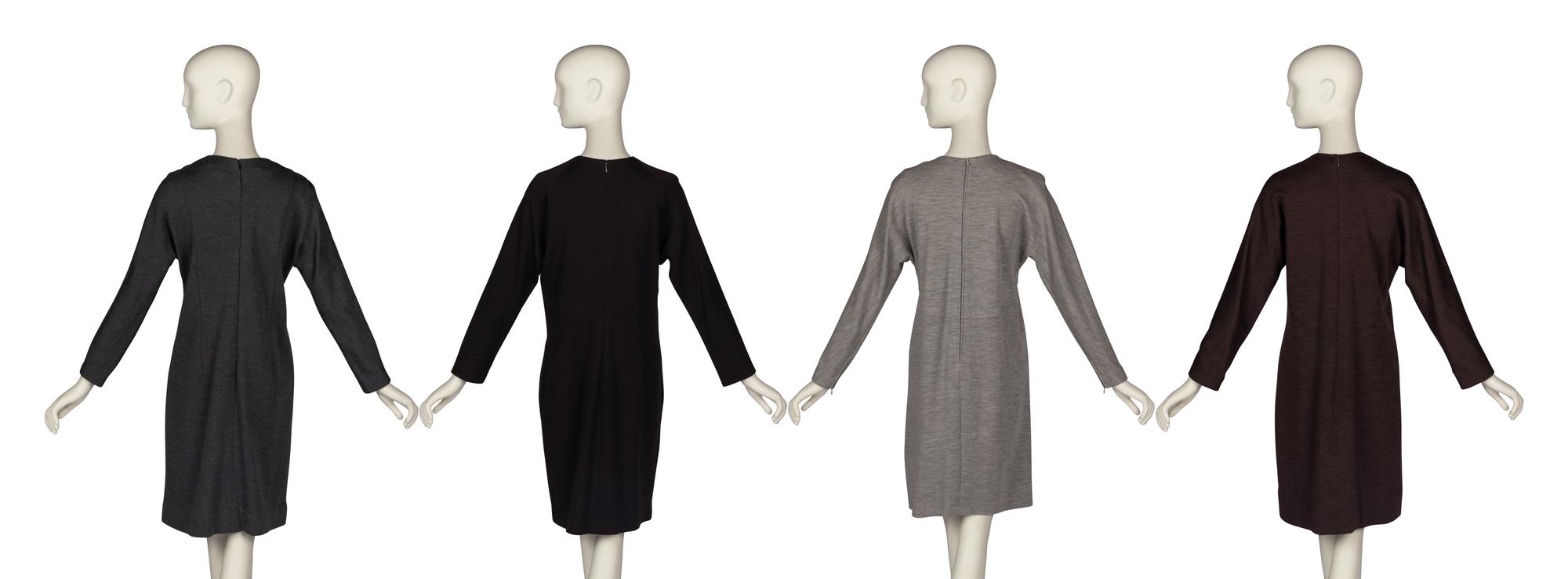 Four Geoffrey Beene Wool Dresses