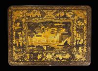 A set of four Chinese Export lacquer nesting tables, first half 19th century 一組四件出口漆桌 十九世紀前葉