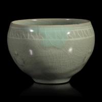 A Small Korean Sangam Style Slip-Inlaid Celadon Cup — 高麗青瓷象嵌缽