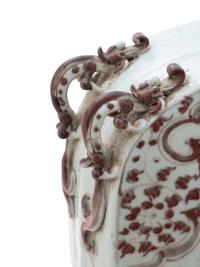 Two Chinese Underglaze Red Porcelain Vases