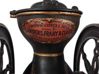 A Landers, Frary & Clark Painted Cast Iron Coffee Mill
