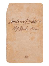 JACKSON, Andrew (1767-1845). Signature ("Andrew Jackson"), on a blank leaf excised from a book.