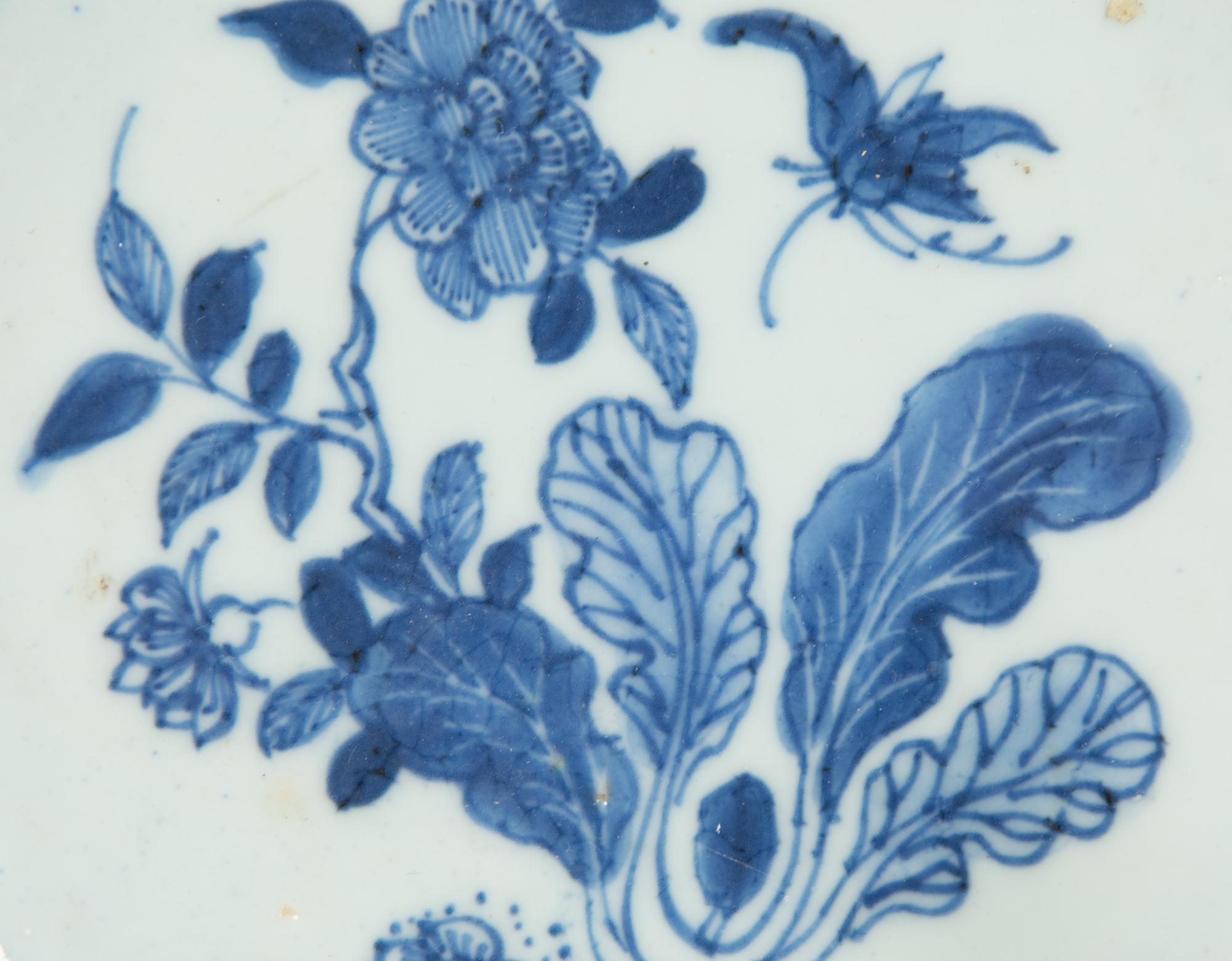 Two Chinese Export Blue and White Porcelain Bowls, a Teapot and a Bud Vase