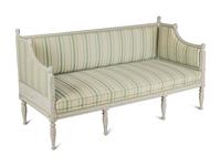 A Swedish Neoclassical Grey-Painted Sofa