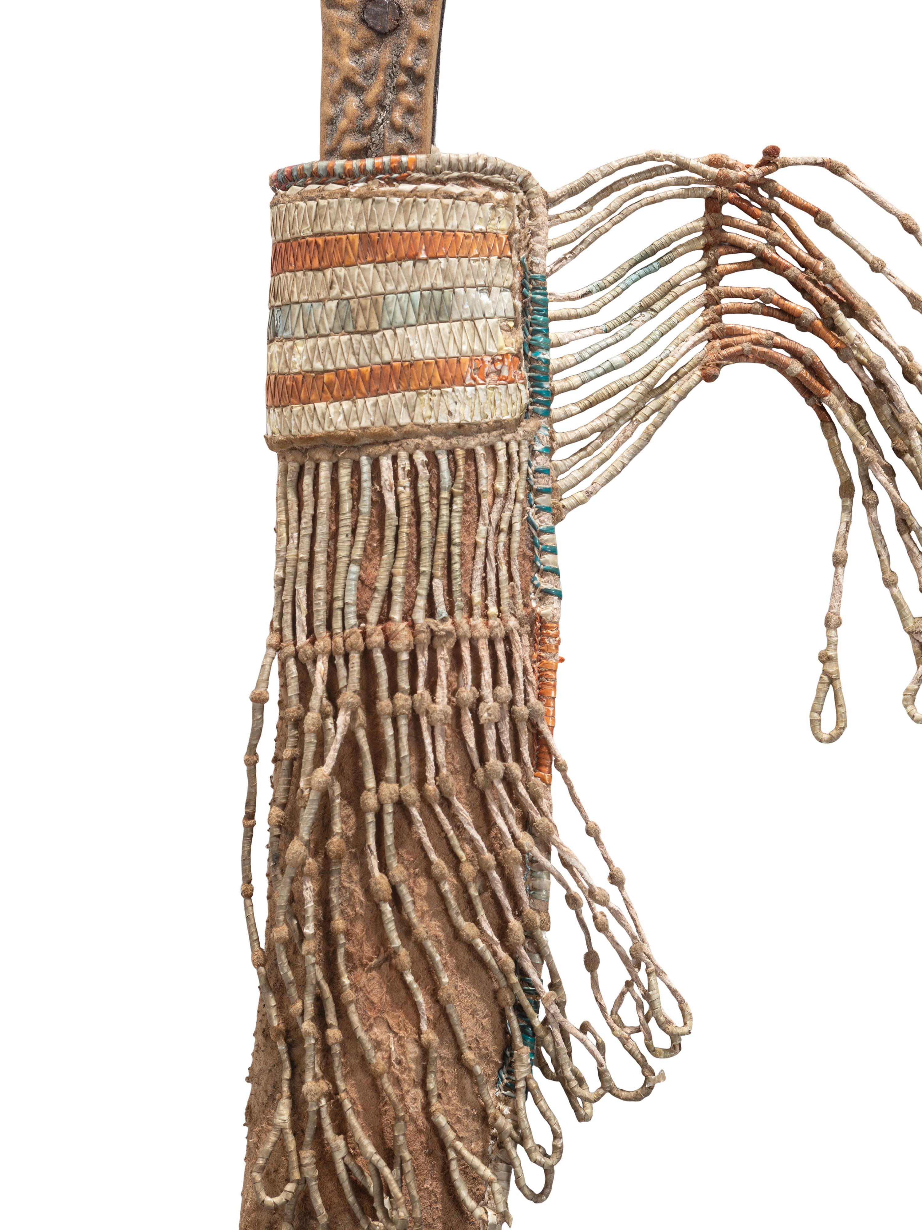 Eastern Plains Quilled Knife Sheath, with Knife