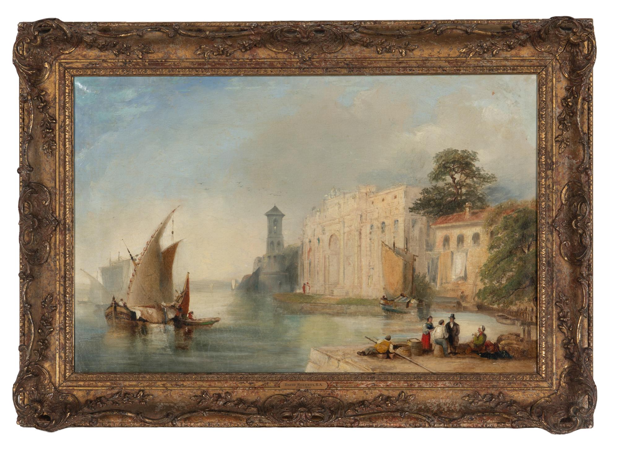 A Venetian Harbor Scene
