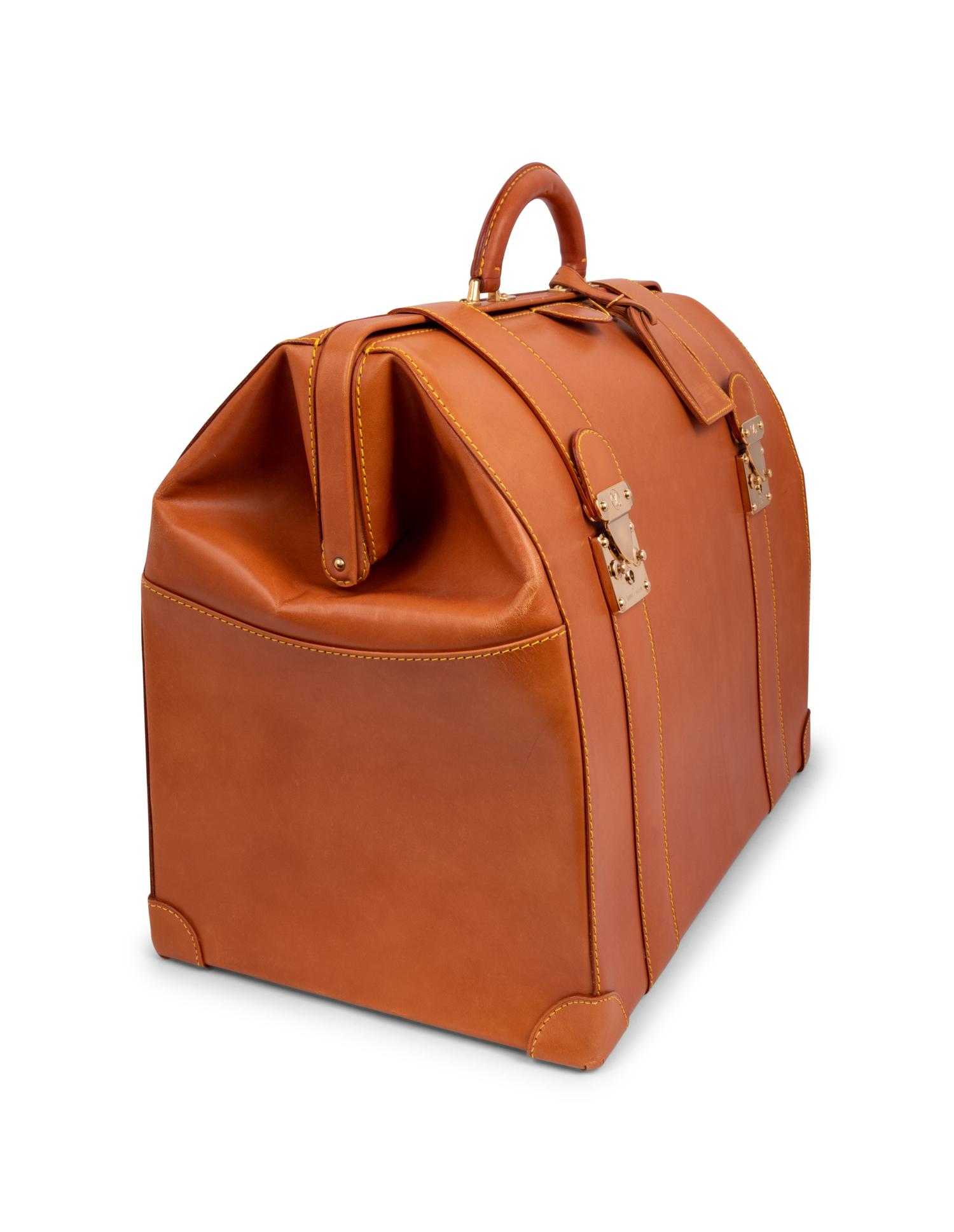 Louis Vuitton Special Order Vachetta Leather Doctor Bag, 1980-90s