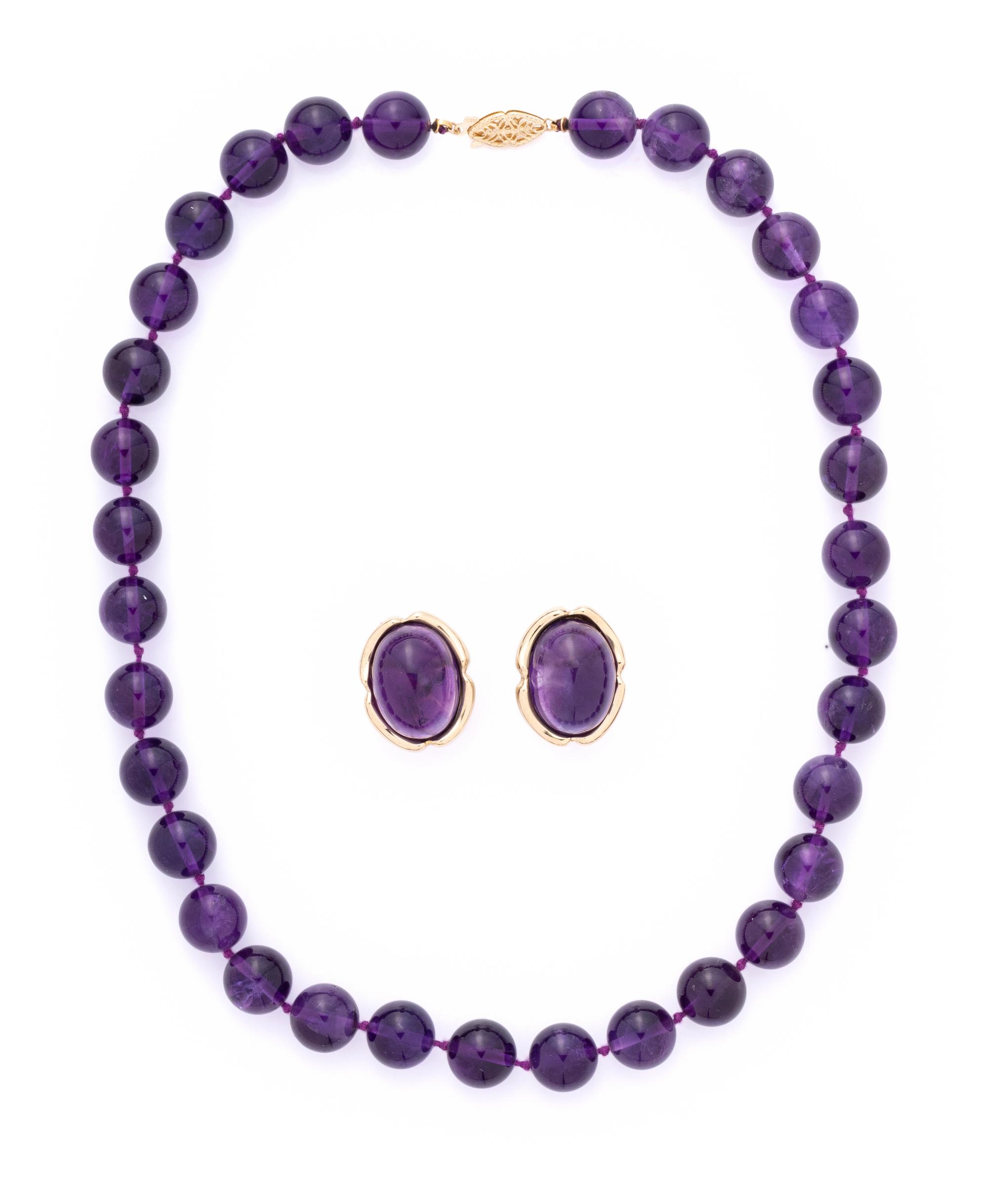 COLLECTION OF AMETHYST JEWELRY