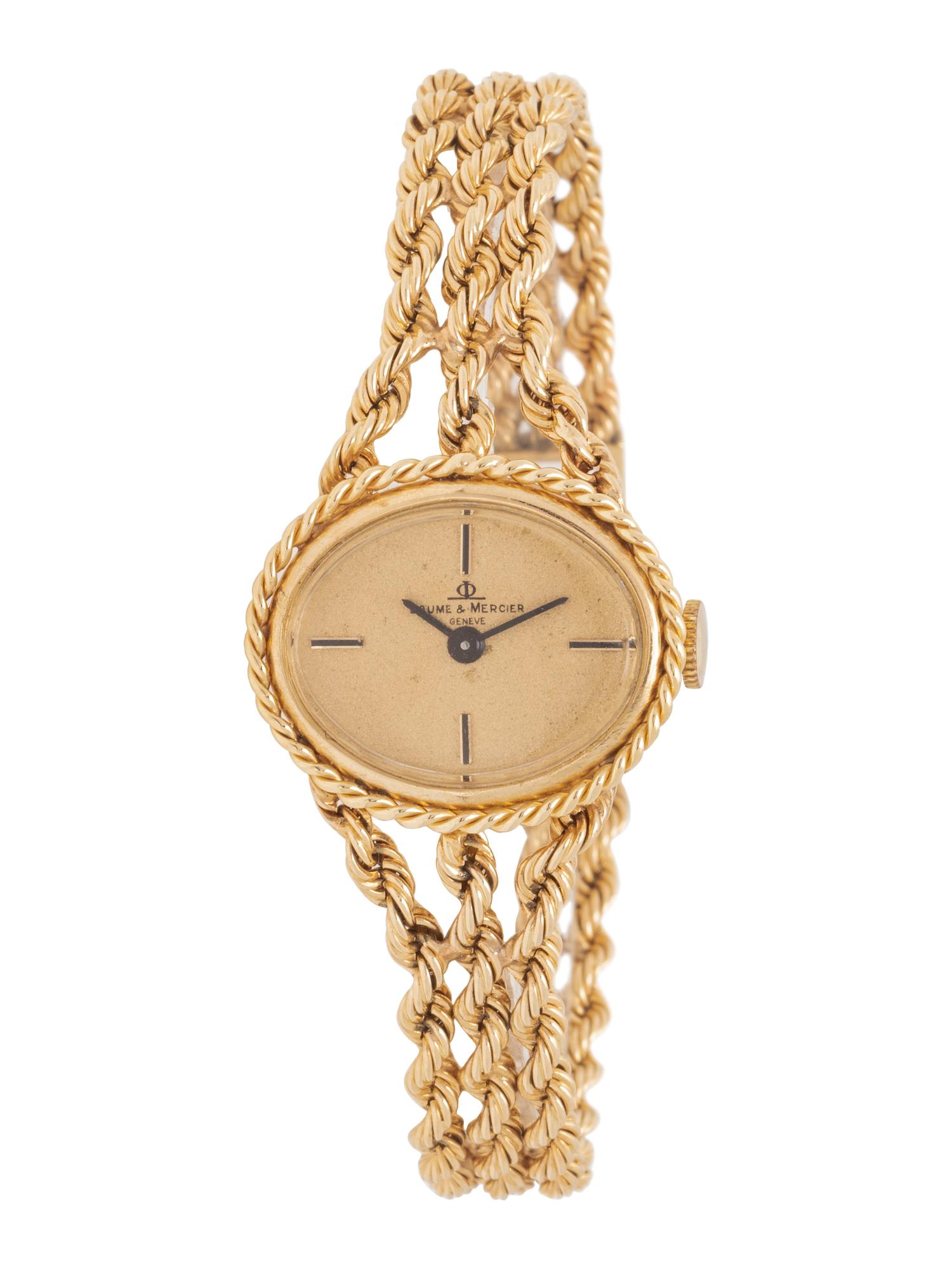 BAUME & MERCIER, 14K YELLOW GOLD WRISTWATCH