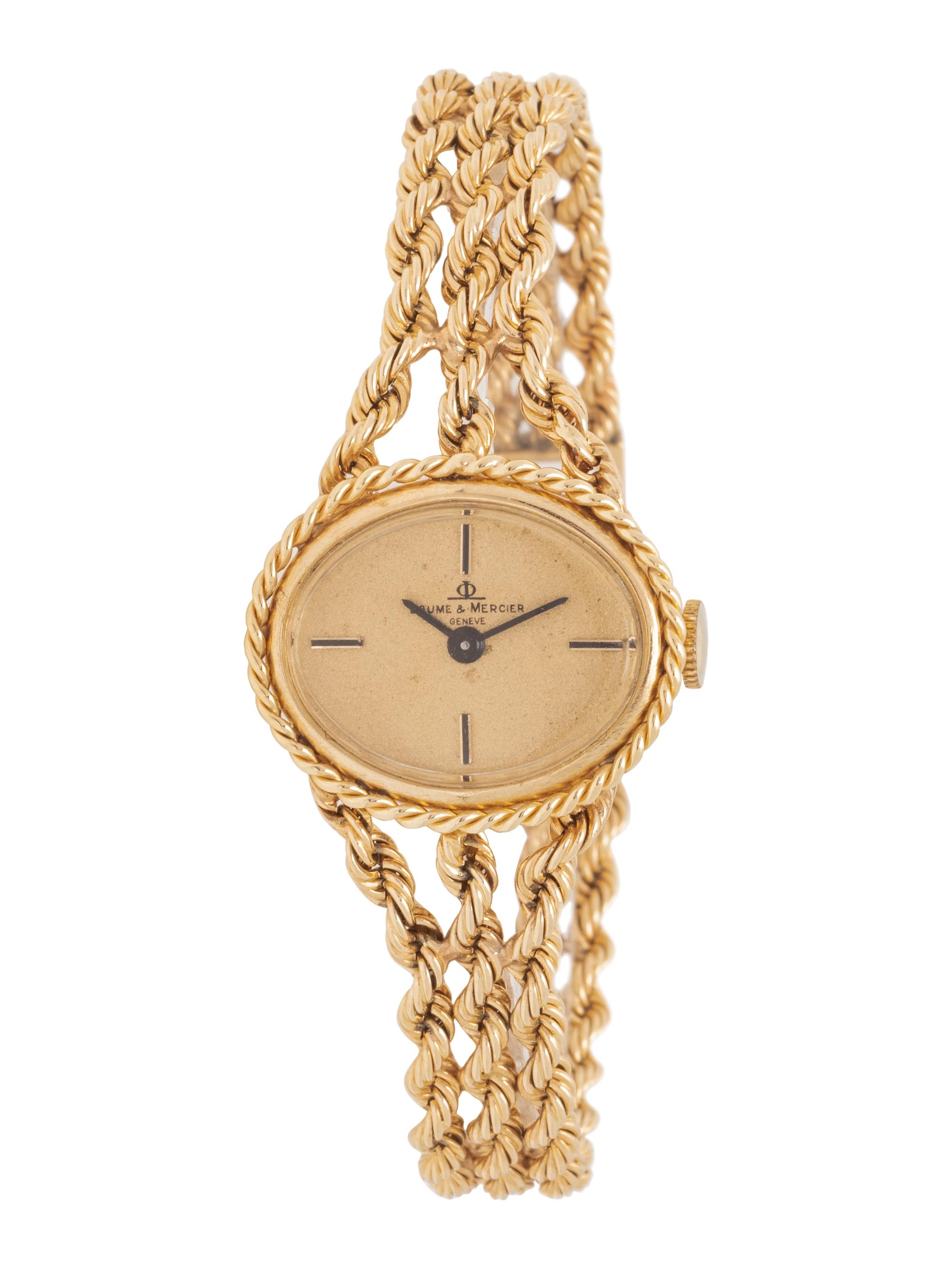BAUME & MERCIER, 14K YELLOW GOLD WRISTWATCH