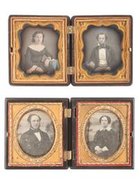 [EARLY PHOTOGRAPHY]. 19 pairs of sixth plate daguerreotype portraits of couples, 38 images in total.