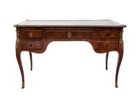 A Louis XV Style Tulipwood Writing Table — 19TH CENTURY