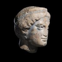 A Greek Marble Head of a Kore