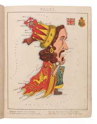 [Harvey, William Henry ("Aleph") (1796-1866)]. Geographical Fun, being Humourous Outlines of Various Countries . London: Hodder and Stoughton, n.d. [1869].