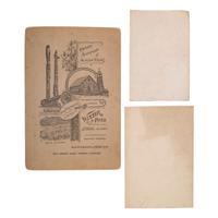 [ALASKA] -- [EARLY PHOTOGRAPHY]. Log Cabin Church, Juneau, Alaska. Boudoir card. Juneau, Alaska: Winter & Pond, [ca 1890s].