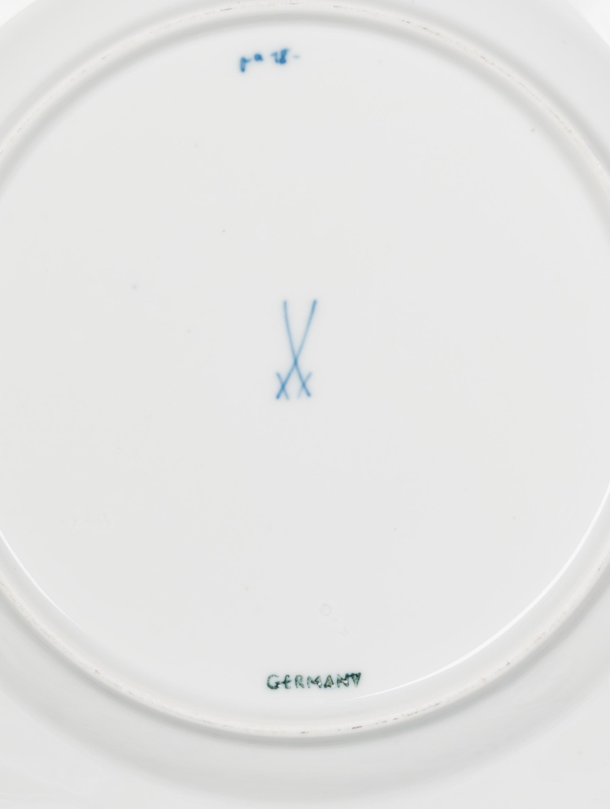 A Meissen Blue Onion Porcelain Dinner Service