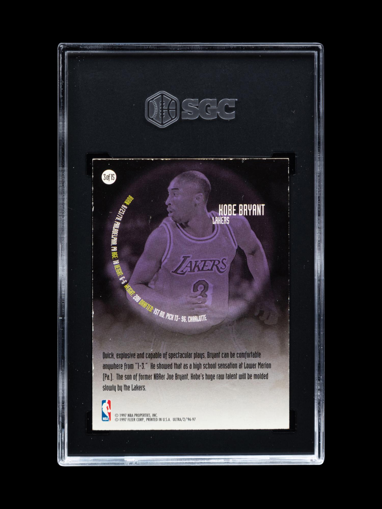 A Group of 1996-97 Fleer Ultra Kobe Bryant Rookie Basketball Cards,