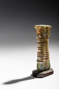 A Roman Glass Double Unguentarium with Iridescence