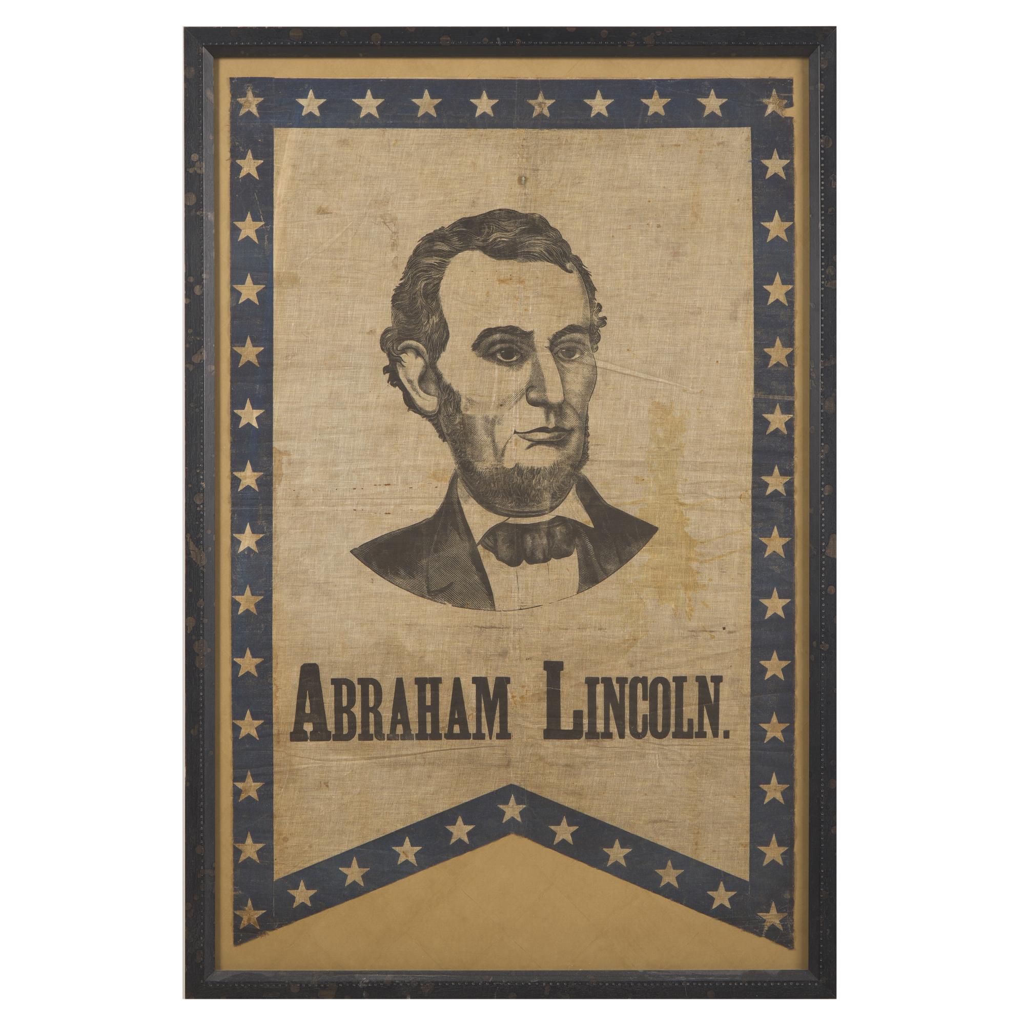 [Presidential] [Lincoln, Abraham] Commemorative Banner
