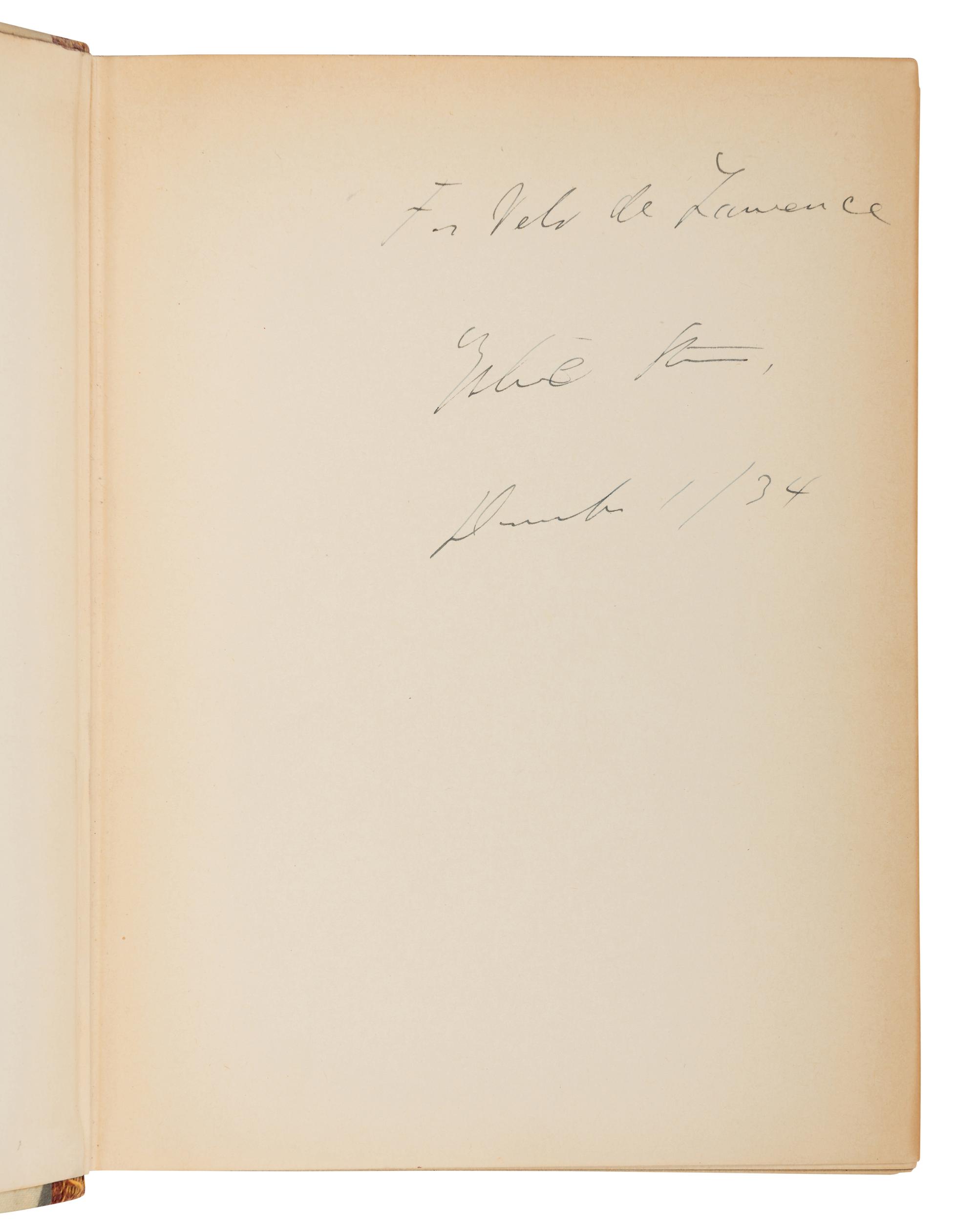 STEIN, Gertrude (1874-1946). Portraits and Prayers. New York: Random House, 1934.