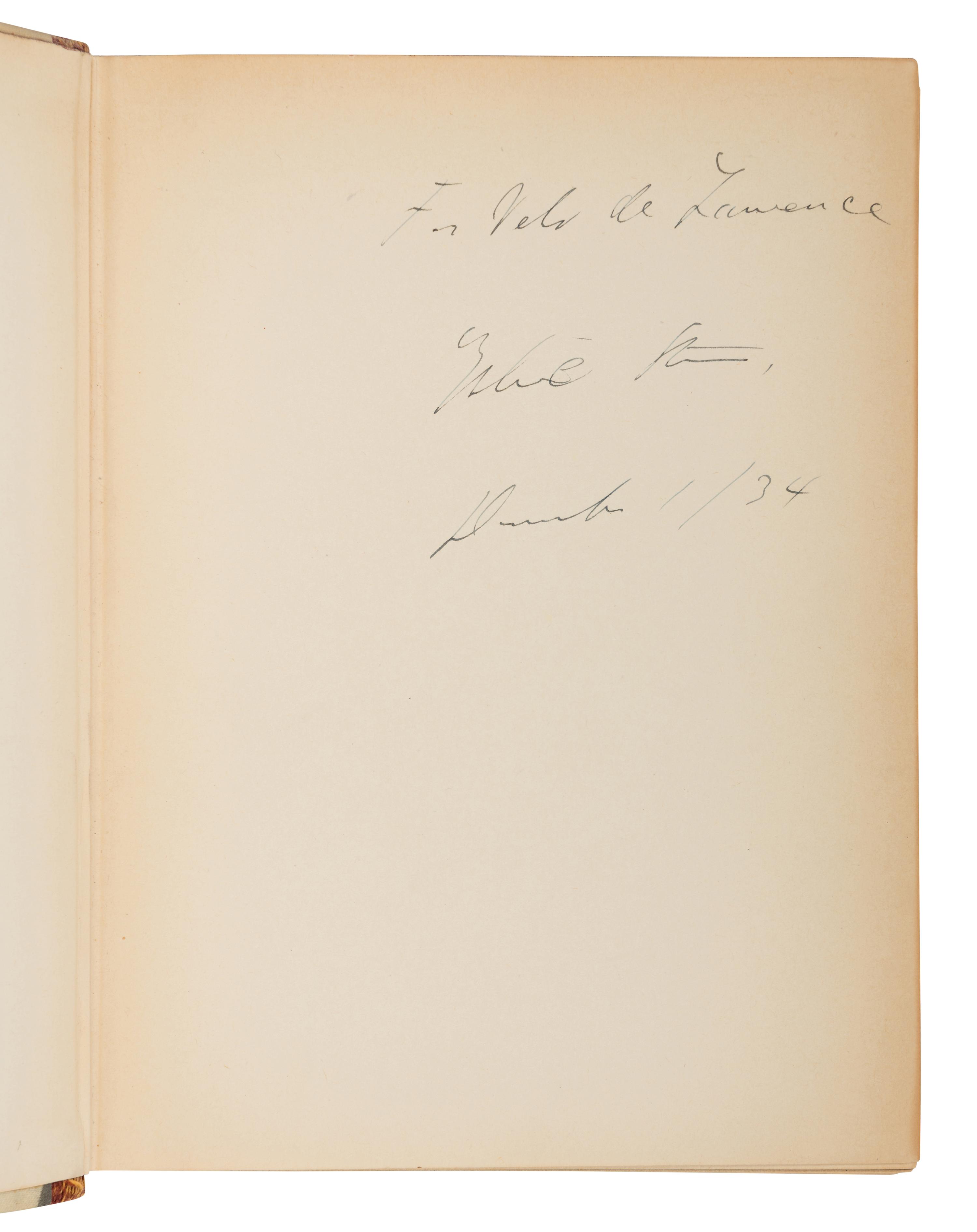 STEIN, Gertrude (1874-1946). Portraits and Prayers. New York: Random House, 1934.