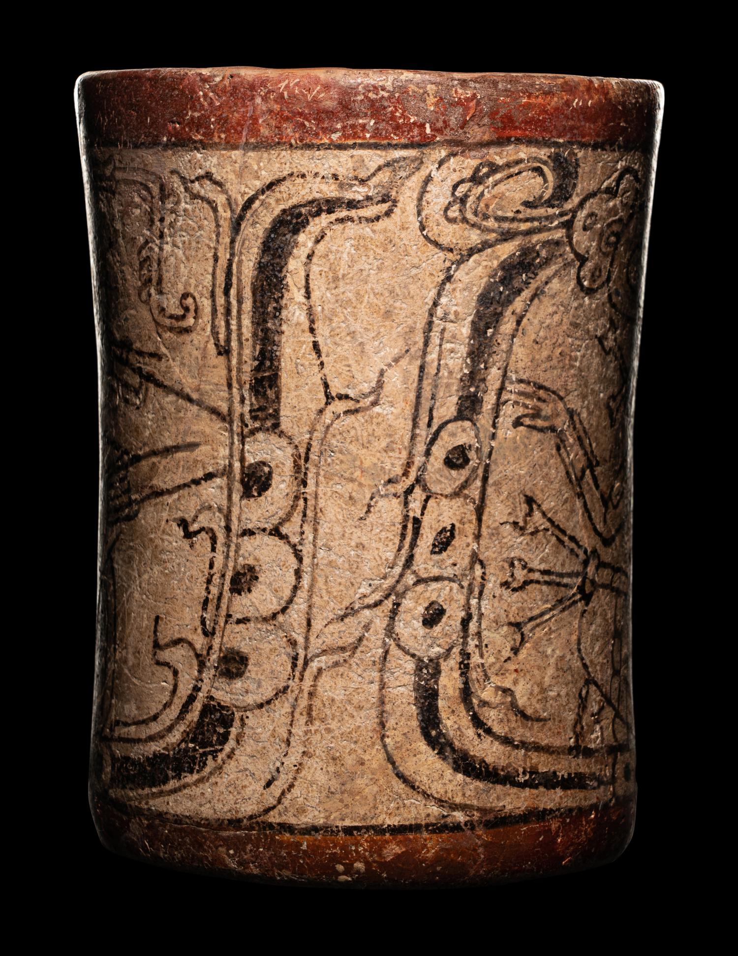 A Maya Codex Style Cylinder Vessel