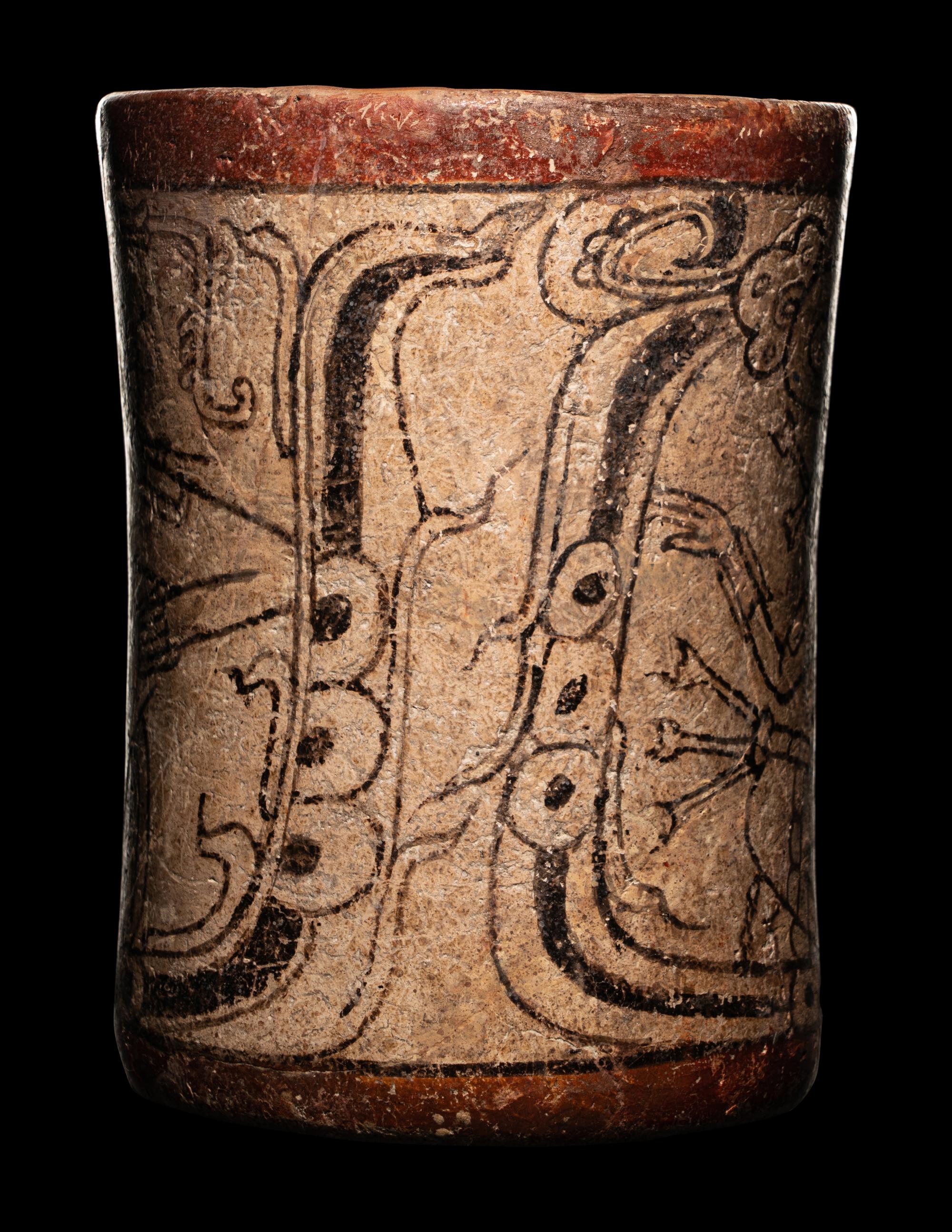 A Maya Codex Style Cylinder Vessel