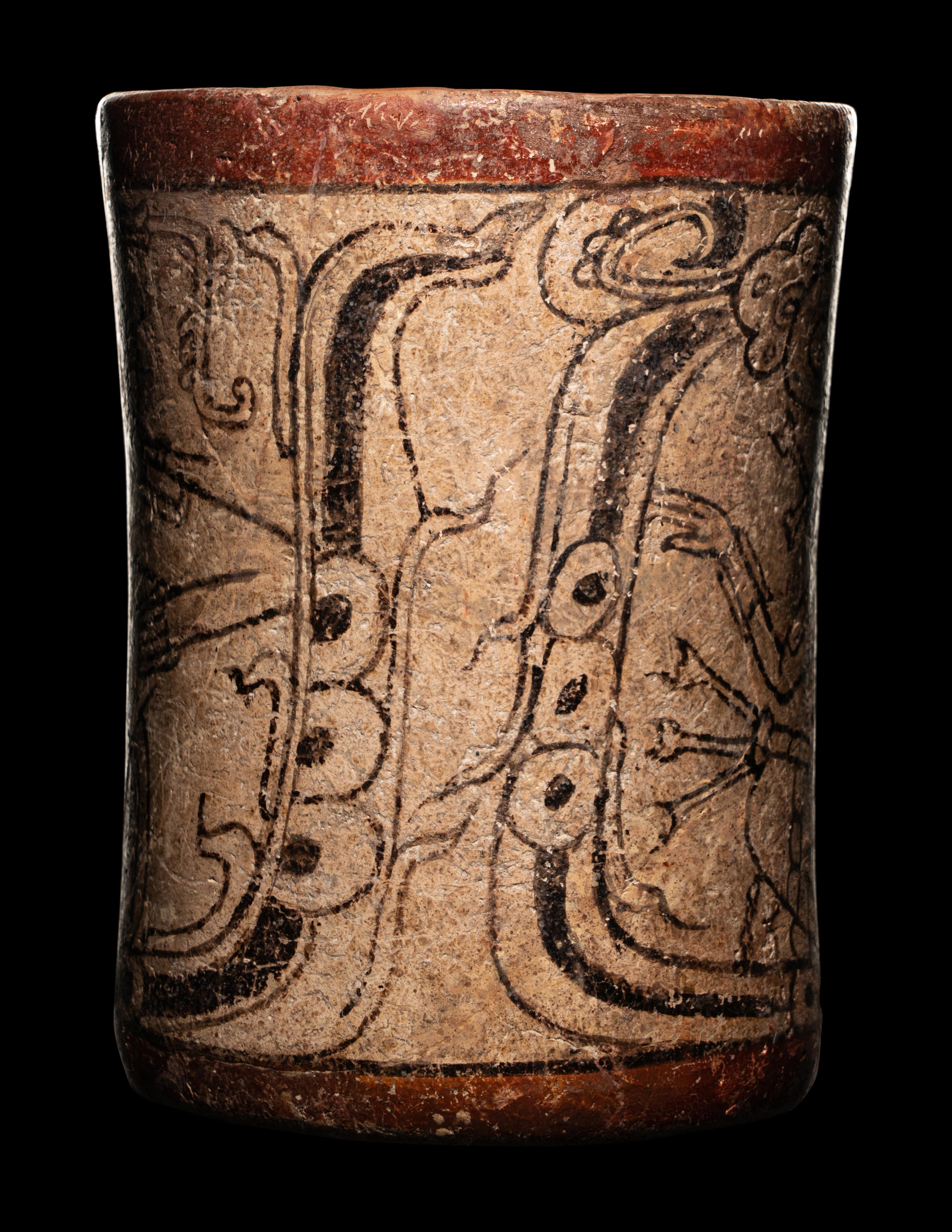A Maya Codex Style Cylinder Vessel