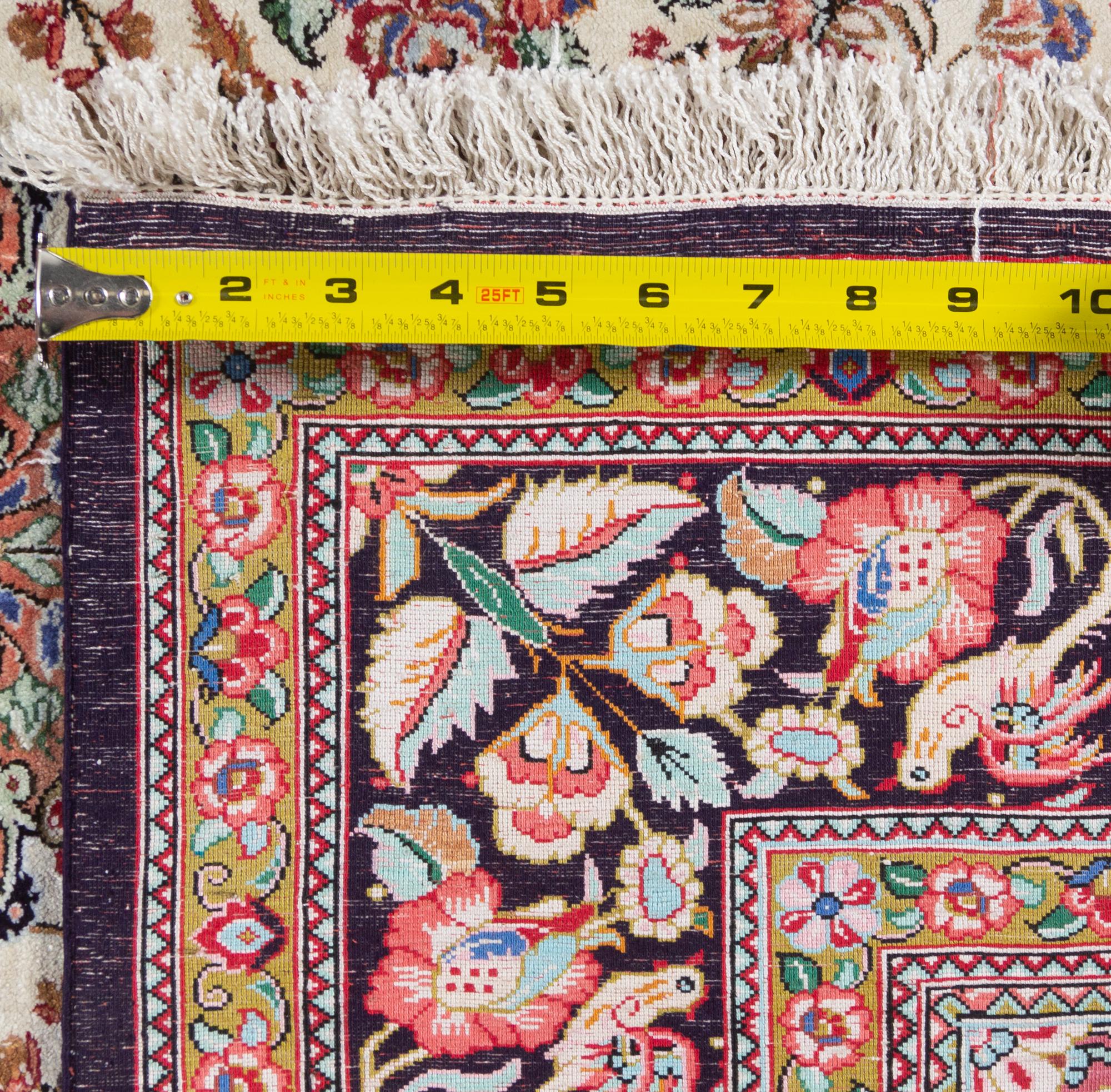 A Qum Silk Rug
