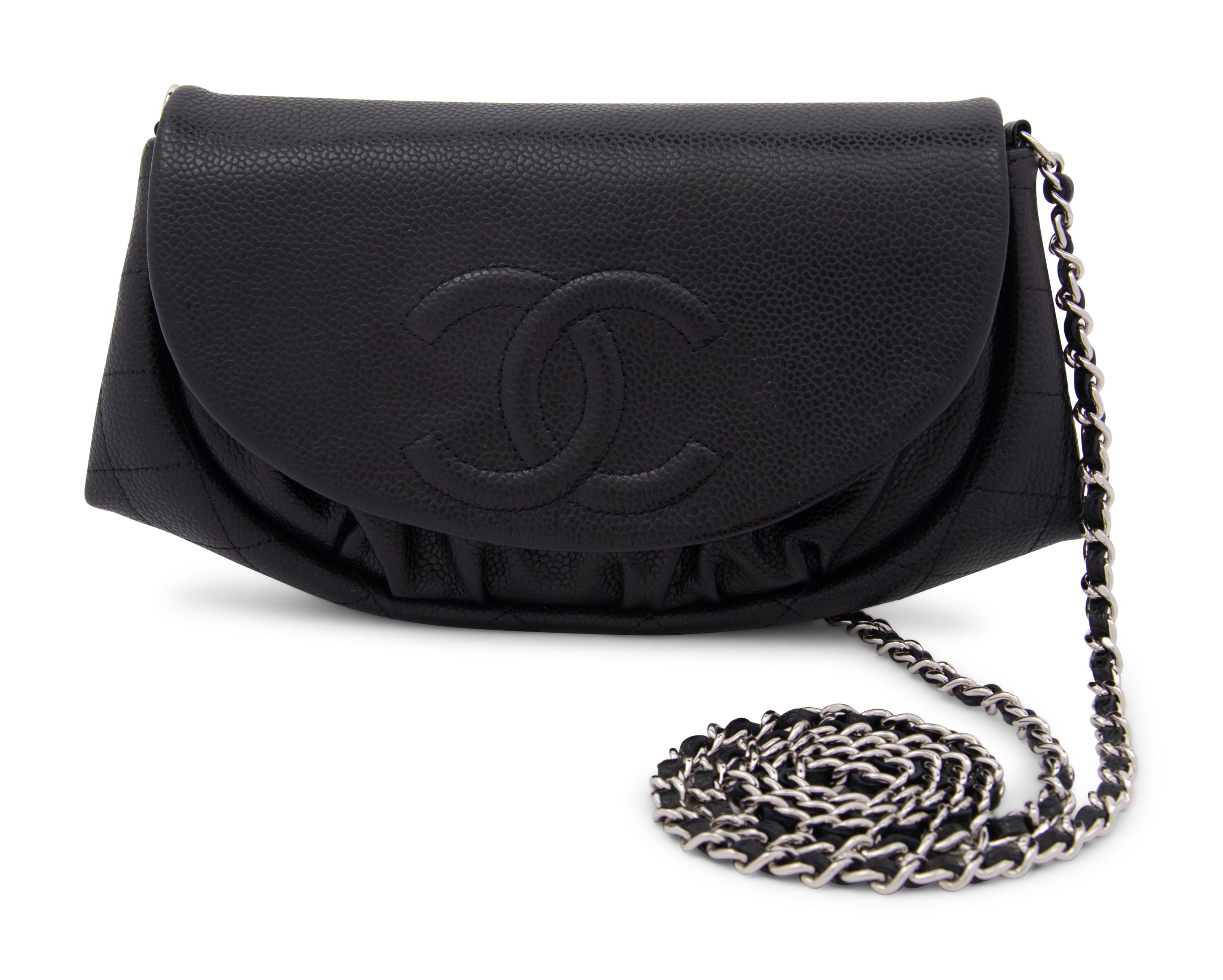 Chanel Embossed Caviar Leather Flap Bag, 2010-11