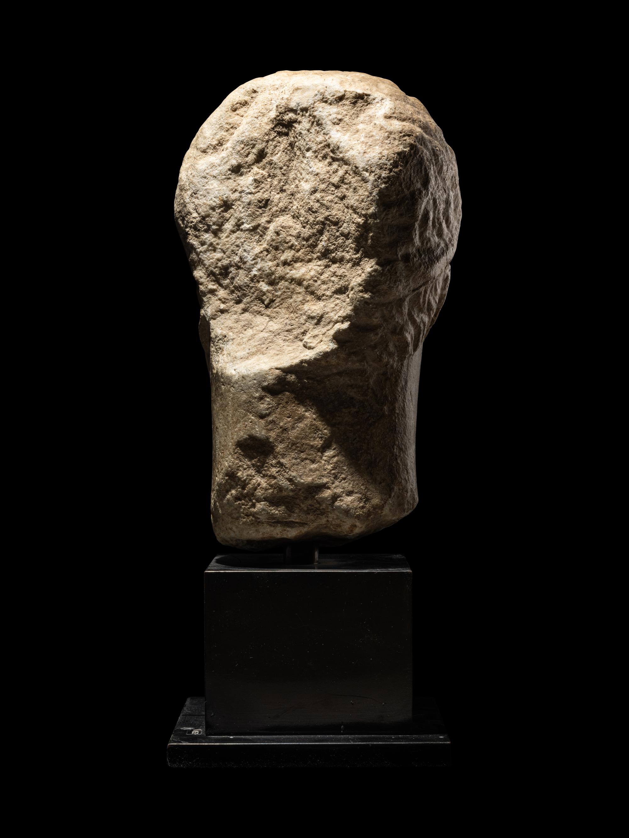 A Roman Marble Portrait Head of a Man