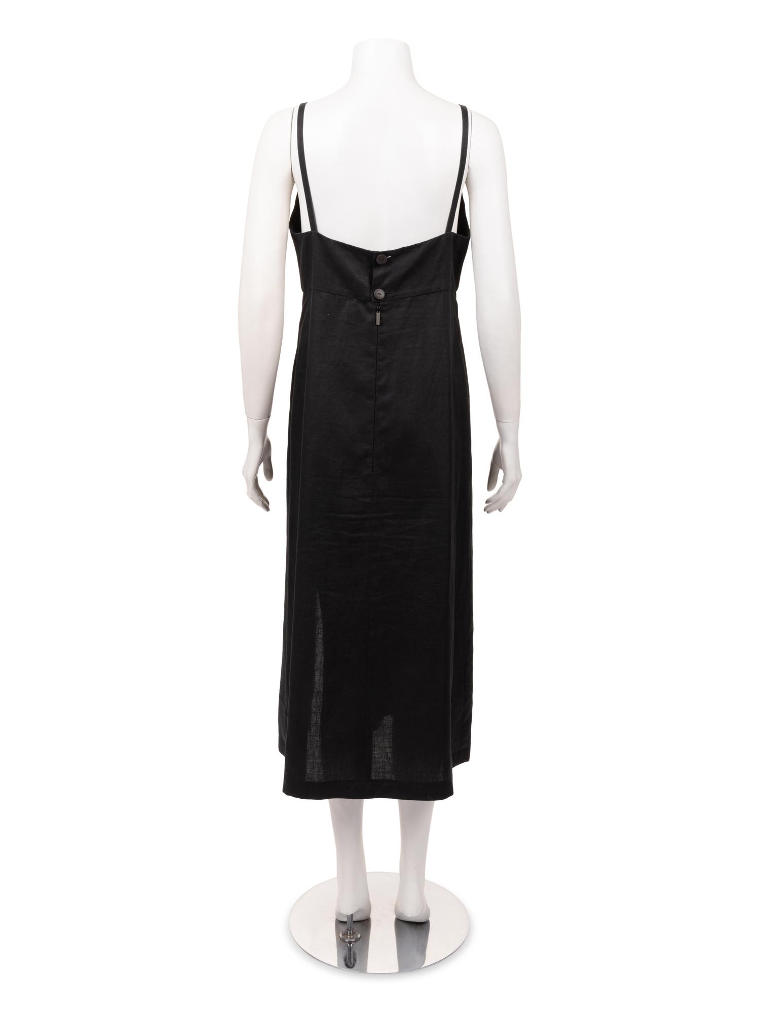 Chanel Linen Spaghetti Strap Dress, Cruise 2000